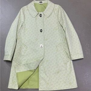 Coach Green Patterned Raincoat Jacket